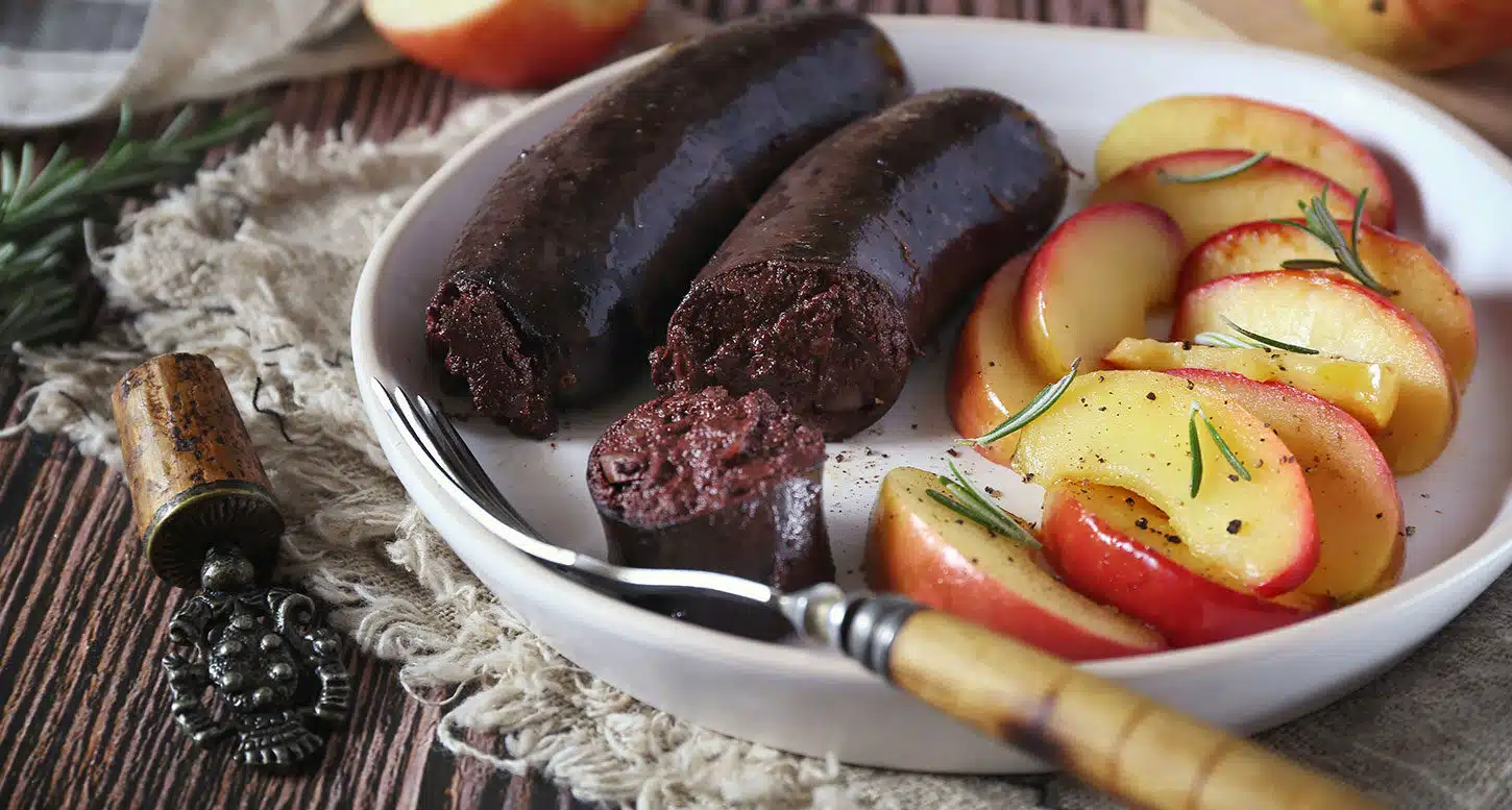 Photo recette - Boudin noir aux pommes et piment d'Espelette