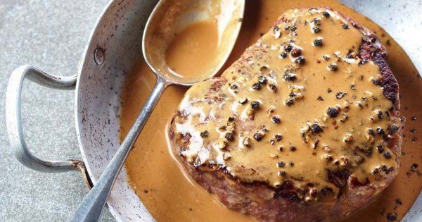 Photo recette - Steak au Poivre flamblé