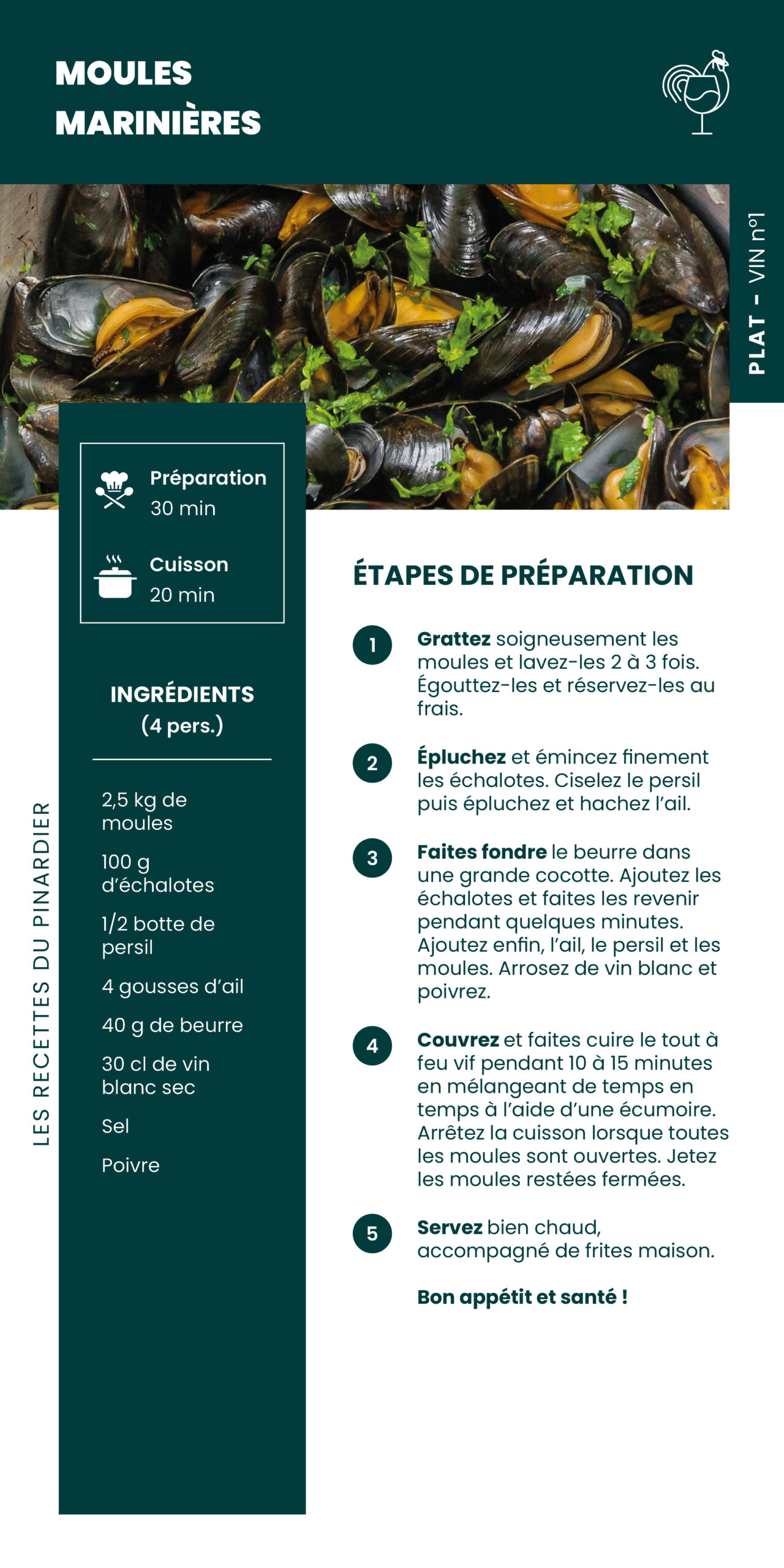 Recette - Moules marinières